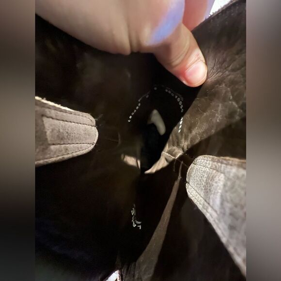 LANE BOOTS LEXINGTON BOOT IN CERAMIC CRACKLE sz 9 white distressed western - Picture 8 of 13